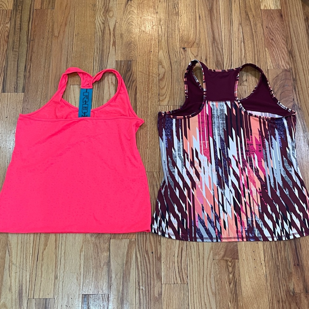 2 Piece New York & Company and RBX L / XL Yoga Athletic Blouse
